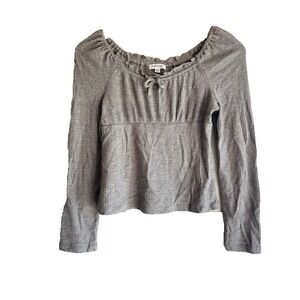 Stitch & Pine GIRLS size XL 16 Long Sleeved Gray Shirt NWT